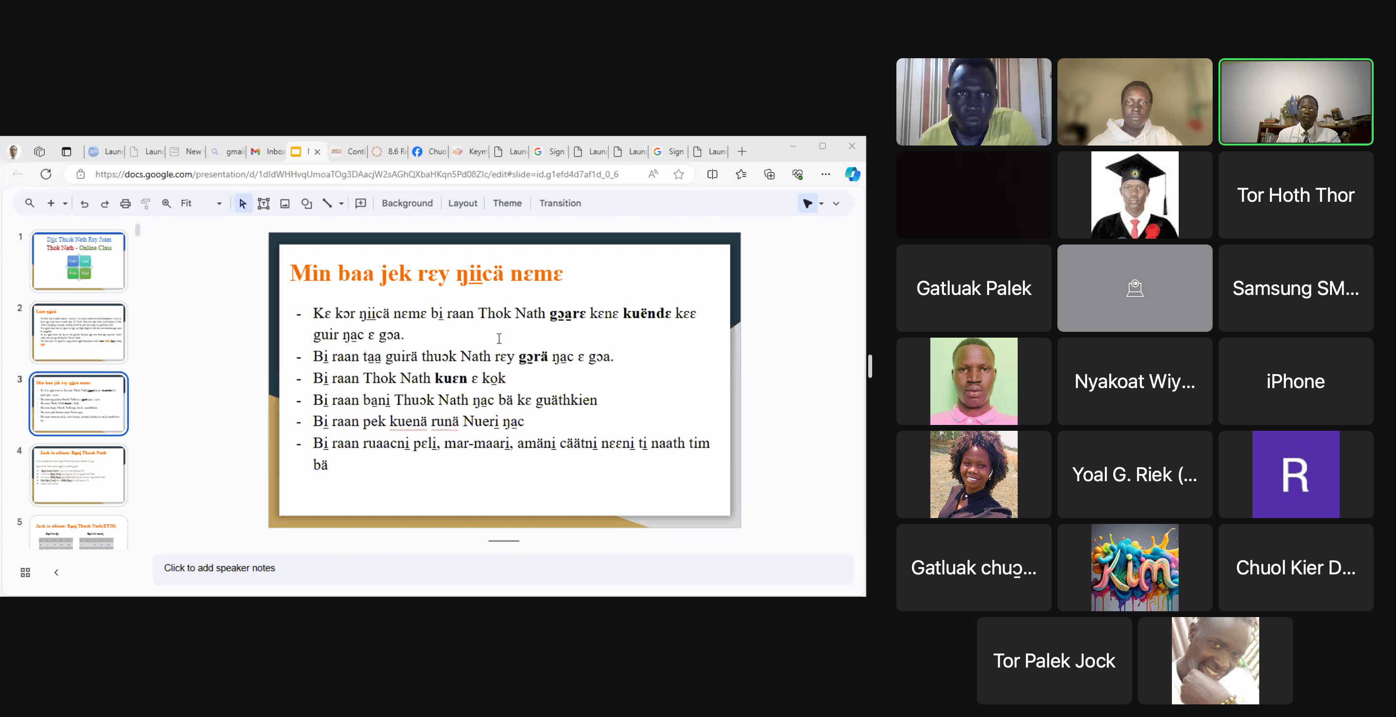 Our first day of class for learners in the African time zone · May 25, 2024